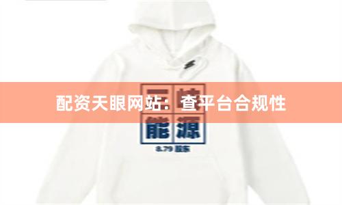 配资天眼网站：查平台合规性